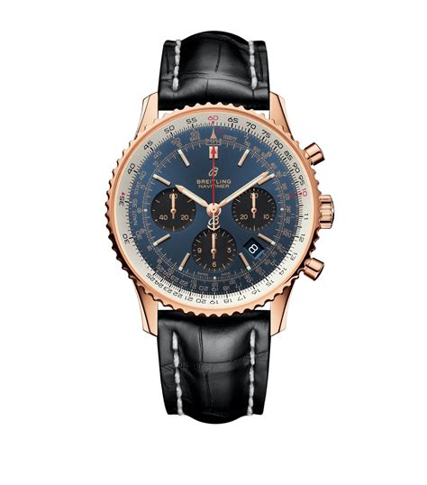 breitling rose gold chronograph